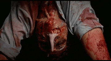 retrocoded gore biohazard 80's horror GIF