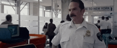 the walk mustache GIF by Film Society of Lincoln Center