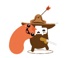 trompogames gamedev snake pacman maze Sticker