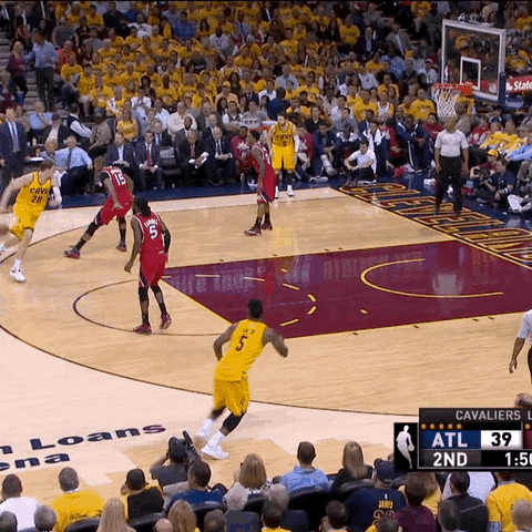cleveland cavaliers dunk GIF by NBA