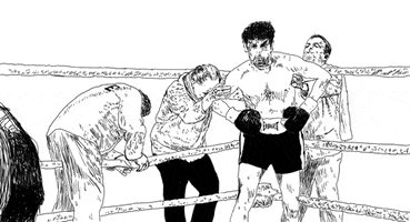 giovannimurolo fight black and white boxing punch GIF