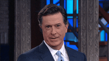 stephen colbert eyebrow raise GIF by The Late Show With Stephen Colbert