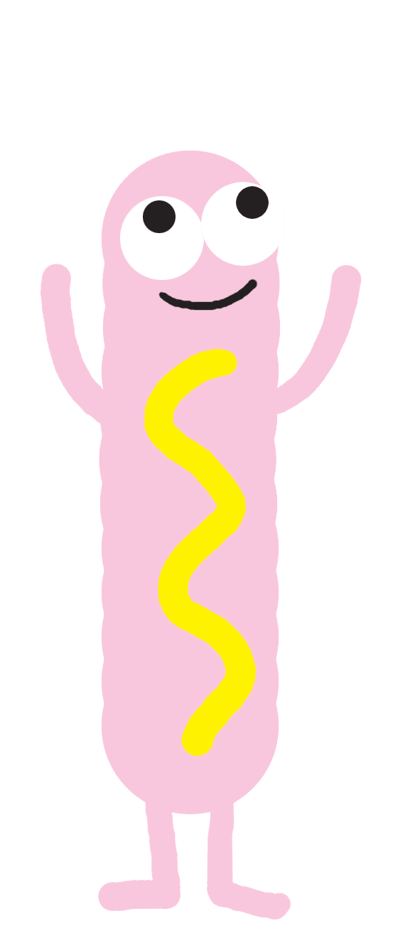 Sausage Jump Sticker by Jon Burgerman for iOS & Android GIPHY