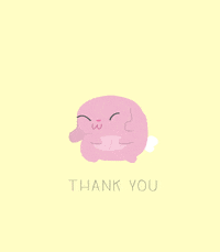 pink thank you GIF by Lisa Vertudaches