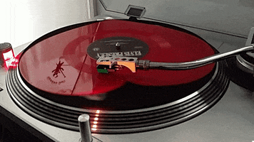 voodoodollrecords love heart vinyl record GIF