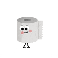 toilet paper fart GIF by Mauro Gatti