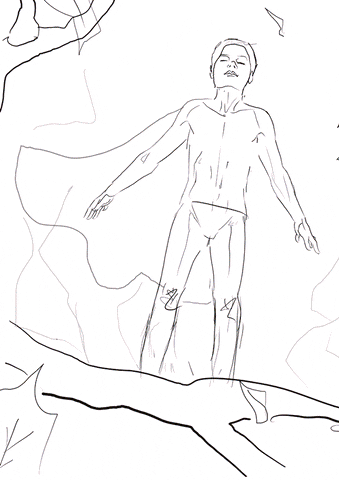 kratos89 art drawing step by step GIF