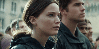 the hunger games stare GIF by The Hunger Games: Mockingjay Part 2