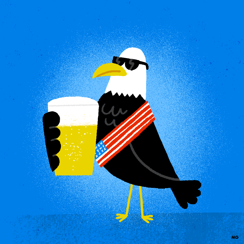 4Th Of July Beer GIF by Mauro Gatti Find & Share on GIPHY