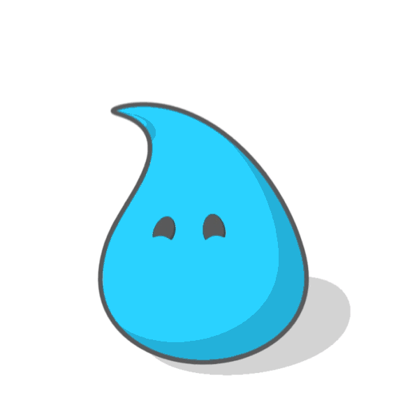 jakev water bounce drop drip GIF