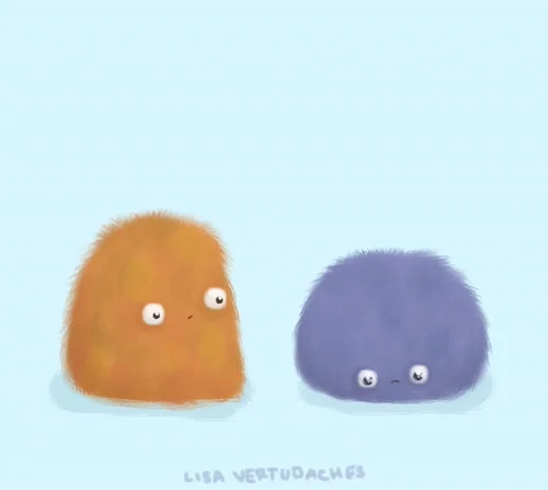 Sad Best Friends GIF by Lisa Vertudaches