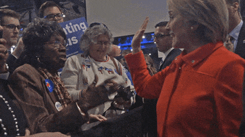 High Five New Hampshire GIF by Hillary Clinton
