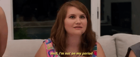 jillian bell im not on my period GIF by Rough Night Movie
