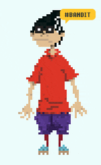 bandits fun animation pixel pixel art GIF