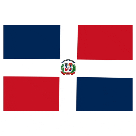 Dominican Republic Flag GIF by Latinoji