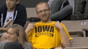 iowa hawkeyes fan GIF by University of Iowa Hawkeyes Athletics