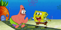 high five teamwork GIF by SpongeBob SquarePants