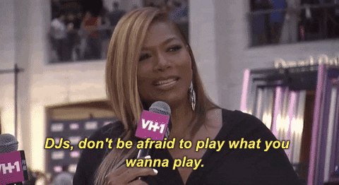 queen latifah djs dont be afraid to play what you want to play GIF by VH1 Hip Hop Honors