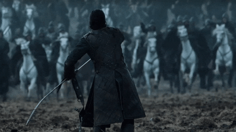 Game of Thrones game of thrones battle sword horses GIF