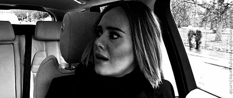darknesreminduswherelightcanbe black and white adele GIF