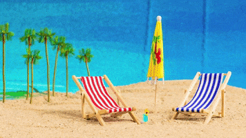 beach relax GIF by Alaska Airlines