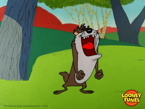 Angry Tazmanian Devil GIF by Looney Tunes - Find & Share on GIPHY