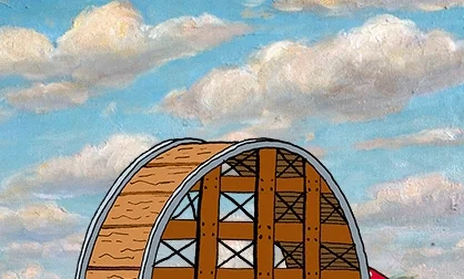 thrilling roller coaster GIF