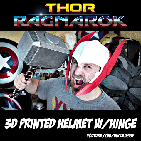 unclejessy cosplay thor 3d printing thor ragnarok GIF
