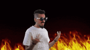 on fire GIF by Neda&Marrs