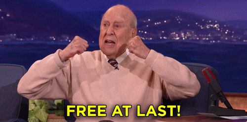 Carl Reiner Freedom GIF by Team Coco - Find & Share on GIPHY