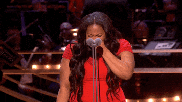 Amber Riley Crying GIF by Official London Theatre