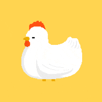 chicken what GIF by Sherchle