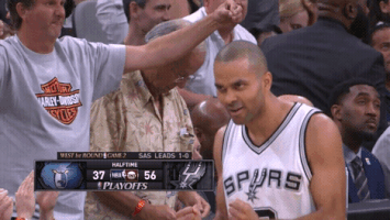 excited 2017 nba playoffs GIF by NBA