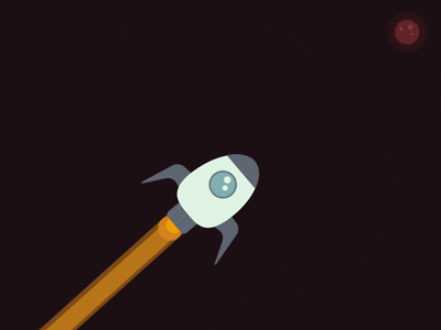 glow rocket ship GIF by The Old Stand Studio