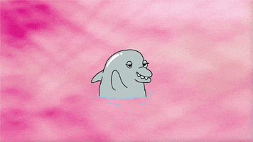 Dolphin Hello GIF by stalebagel