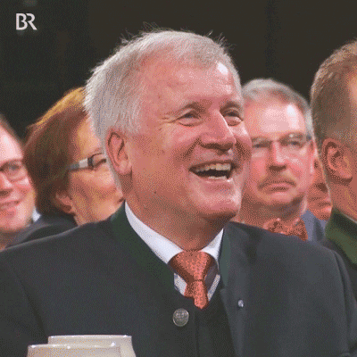 horst seehofer laughing GIF by Bayerischer Rundfunk