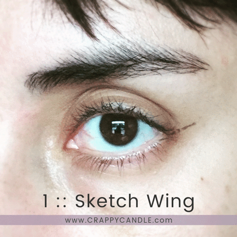 crappycandle makeup tutorial eyeliner cateye GIF