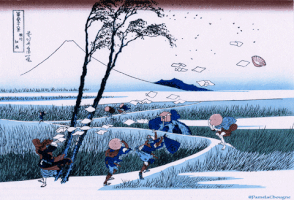 Pamela Chougne Hokusai GIF