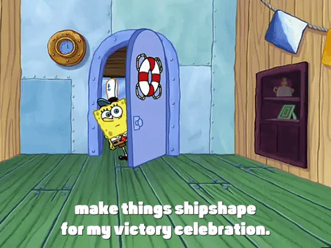 victory spongebob gif