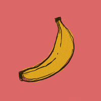 pink banana GIF by Denyse