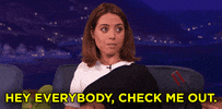 check me out aubrey plaza GIF by Team Coco