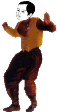 vivalababyhead dance dancing baby mc hammer Sticker