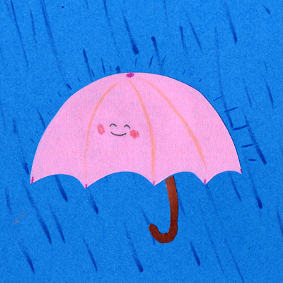 Happy Rain GIF by Philippa Rice - Find & Share on GIPHY