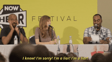 im sorry lauren lapkus GIF by Now Hear This podcast Festival