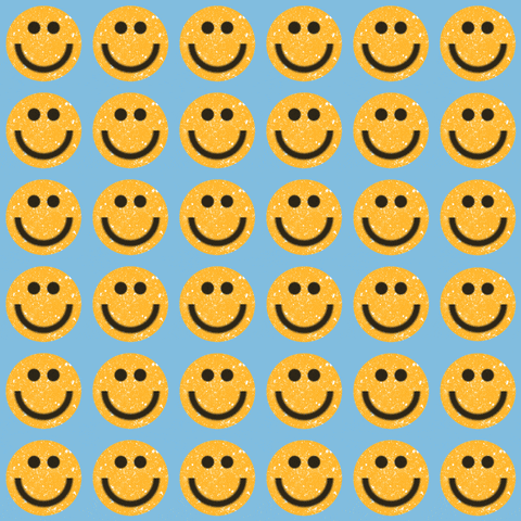 Yellow And Blue Smile GIF by palerlotus