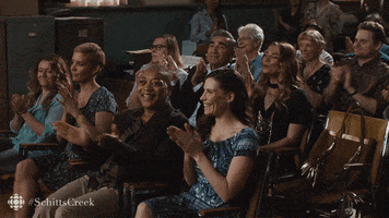 schitts creek applause GIF by CBC