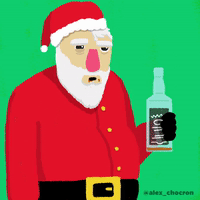 drunk christmas gif
