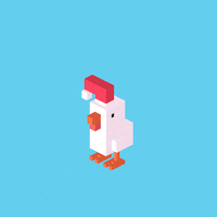 Christmas Chicken GIF by Hipster Whale