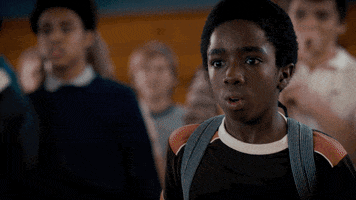 confused caleb mclaughlin GIF by Stranger Things