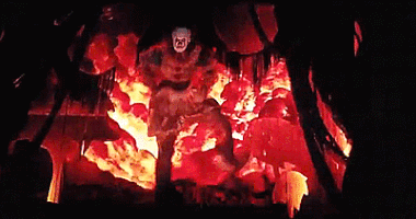 diminishing-returns-podcast it pennywise dancing clown GIF
